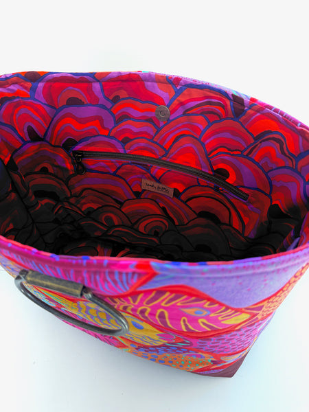 The Getaway Tote with Quilted Exterior