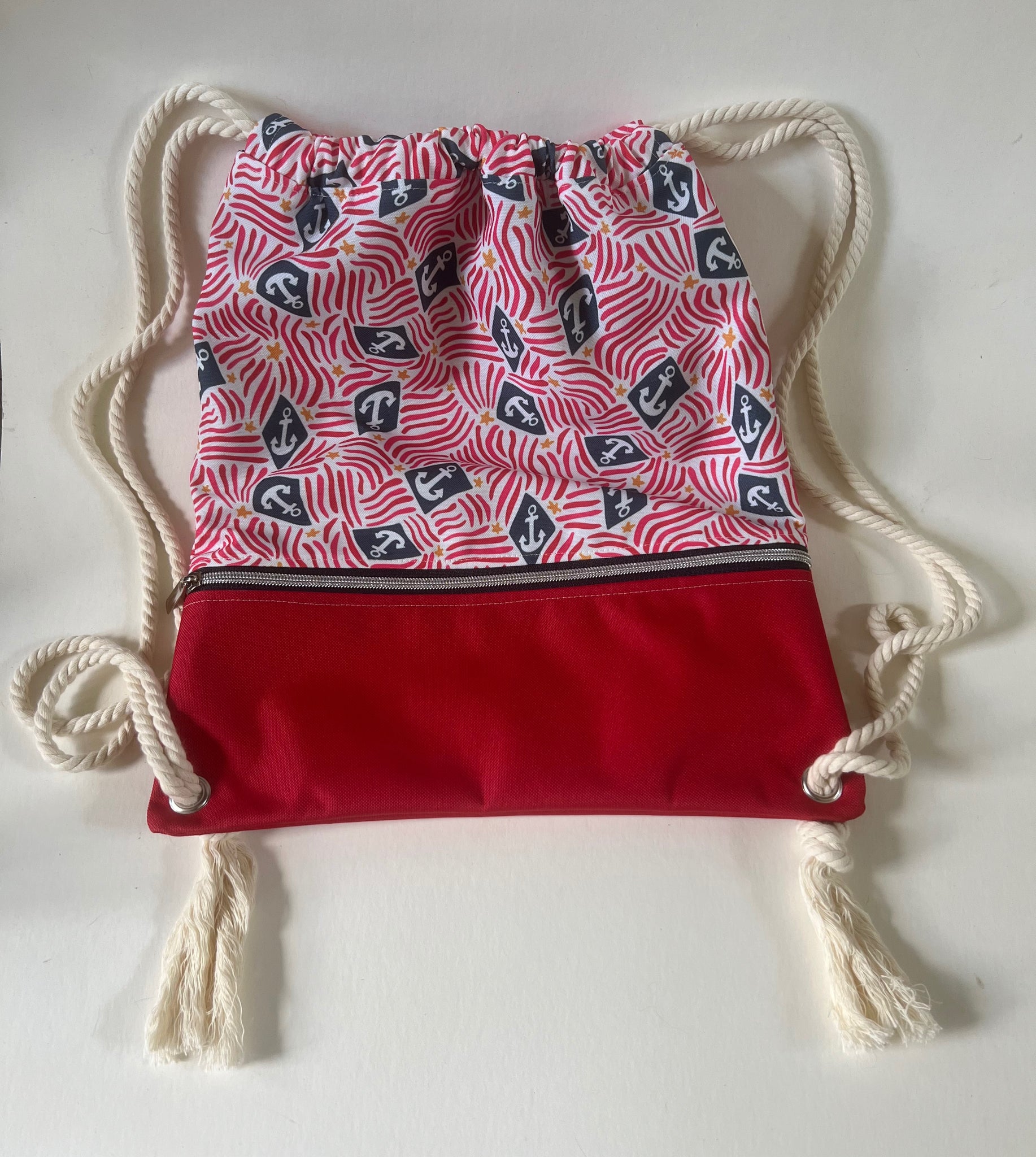 NautiPup Drawstring Bag with Ottertex Zippered Compartment