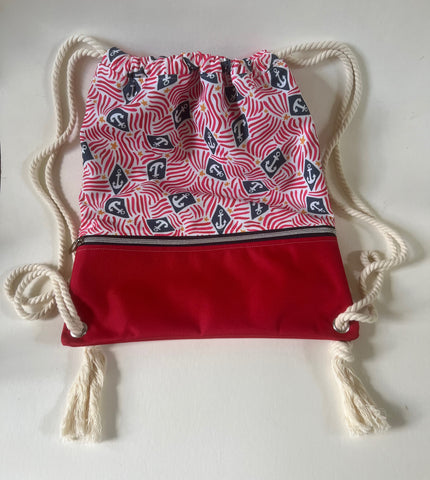 NautiPup Drawstring Bag with Ottertex Zippered Compartment