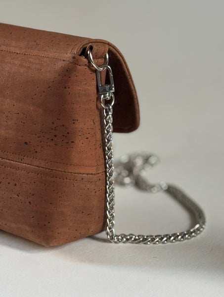 The Classy Clutch (Limited Edition) in Cork with Antique Nickel Clasp