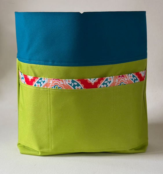 The NautiPup Splash Waterproof Tote with Triple Open Slip Pockets | Non-Reversible