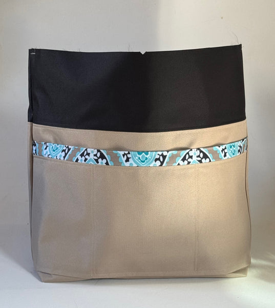 The NautiPup Splash Waterproof Tote with Triple Open Slip Pockets | Non-Reversible