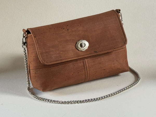 The Classy Clutch (Limited Edition) in Cork with Antique Nickel Clasp