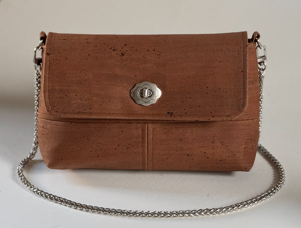 The Classy Clutch (Limited Edition) in Cork with Antique Nickel Clasp